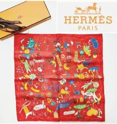 HERMES☆★カレ45☆告白☆スカーフ☆シルク
