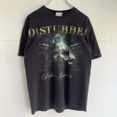 ディスターブド ヘインズ 2枚タグ バンドTシャツDISTURBED 黒 M