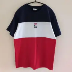 FILA　フィラ　半袖Ｔシャツ　美品✨️✨️　Ｍサイズ　ネイビー　白　赤