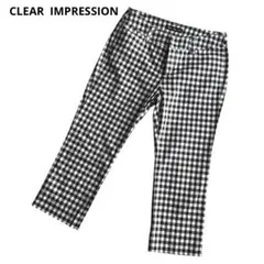 【CLEAR IMPRESSION】クロップドパンツ　ボトムス　7部丈　夏