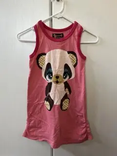 グラグラ パンダプリント ノースリーブワンピース 100