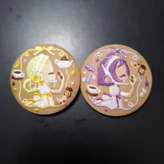 おジャ魔女どれみ　刺繍缶バッチ　2個セット