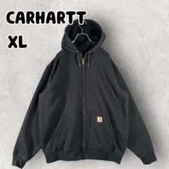 メキシコ製 カーハート フルジップパーカー フーディ ブラックXL相当104