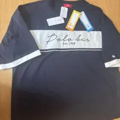 Polo bcs 半袖Tシャツ ネイビー/ホワイト