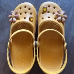 Crocs イエロー クロッグサンダル 35