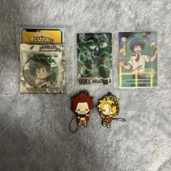 【ヒロアカ】 緑谷出久 上鳴電気 切島鋭児郎 缶バッジ＆カード＆ストラップ