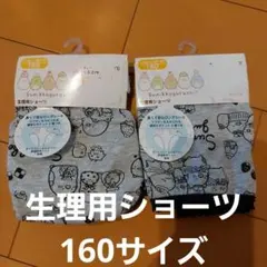 【新品未使用】生理用ショーツ サニタリーショーツ すみっコぐらし 160 2枚
