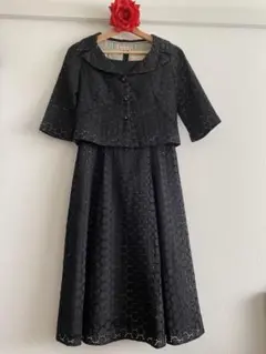 ⭐️シビラ⭐️黒 レースドット 可愛いセットアップ 美品