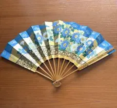 観世流　美しい青金色の舞扇 2025年最新】観世流 扇の人気アイテム - メルカリ