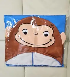おさるのジョージ プラチナムザッカフード付タオル
