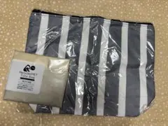 Recycled PET トートバッグ ストライプ　保冷バッグ　2個セット