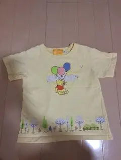 くまのプーさん　100サイズ　Tシャツ　ディズニーリゾート　黄色