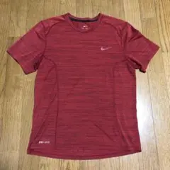 ナイキ ランニングシャツ Tシャツ 赤系 Sサイズ 陸上マラソン駅伝ラン