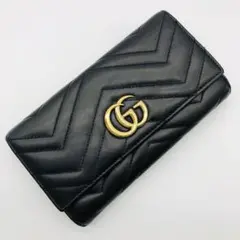 ✨美品✨ グッチ コンチネンタルウォレット GGマーモント キルティング