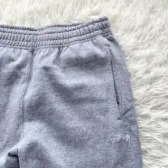 STUSSY OVERDYED SWEAT ロゴ スウェットパンツ グレー