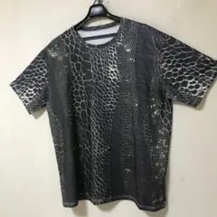クロコダイル柄・プリントTシャツ◆3XL【未使用品】