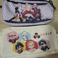ドズル社 ポーチ 紫 白 しまむら コラボ