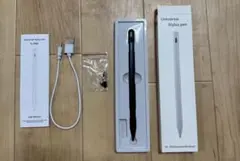 iPad対応 タッチペン 黒 ほぼ未使用｜USB-C｜替え芯3・箱付