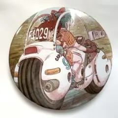 ドラゴンボール　コレクション　缶バッジ バイクに乗ったブルマと悟空