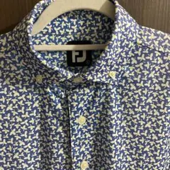 【美品】FootJoy 花柄 ポロシャツ ドライストレッチ L