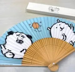 自分ツッコミくまのイラスト 扇子　新品　プレミア品　ちいかわ作者
