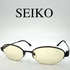 SEIKO セイコー サングラス 度なし SOG202 オーバル ハーフリム
