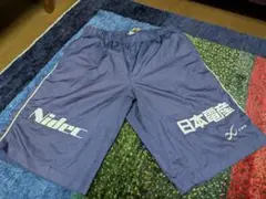 京都サンガトレーニングハーフパンツネイビーサッカーフットサルcw-x