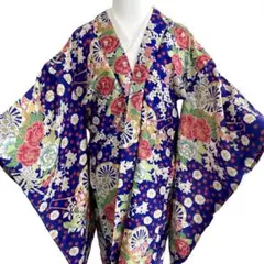 アンティーク 四季の花 羽織り
