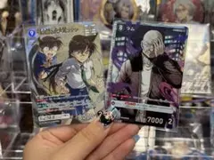 名探偵コナンカードゲーム 交錯する刃 毛利蘭 江戸川コナン MR ラム SR