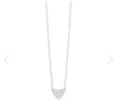 ✨美品✨アーカー K18 パヴェ ダイヤモンド 0.05ct ハート ネックレス