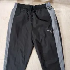 Puma ナイロンジャージパンツ ブラック/グレー