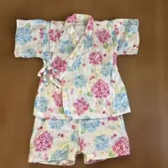 甚平　紫陽花柄　80センチ