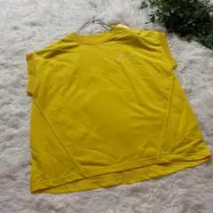 新品 タグ付き Eprouve Tシャツ ミニ裏毛 フレンチ袖 プルオーバー 黄