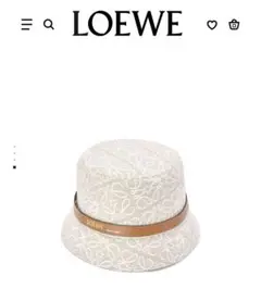 LOEWE バケットハット (アナグラムジャカードu0026カーフ)
