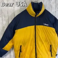 Bear USA ベア ダウンジャケット L リバーシブル 刺繍ロゴ 肉厚