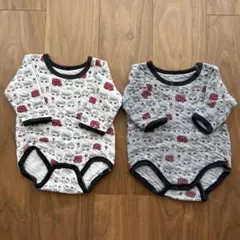 厚手 肌着　ロンパース　80cm 2枚セット　バースデイ