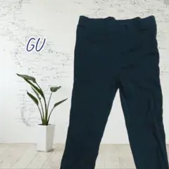 美品【XL】ジーユー レディース ストレッチパンツ ウエストゴム ブラック