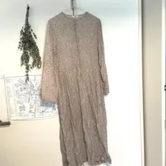 【最終値下げ】45R 花柄ワンピース (透け感あり)