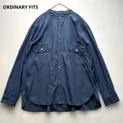オーディナリーフィッツ ORDINARY FITS バンドカラー シャツ