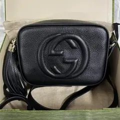 グッチ レザースモールディスコバッグ SOHO
