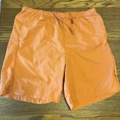メンズ　オレンジ ショートパンツ ゴム入り