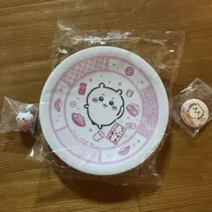 ちいかわ　くら寿司　お皿　フィギュア　缶バッジ 3種セット
