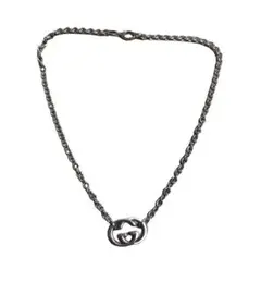 GUCCI WGロゴ ネックレス 男女兼用 ペンダント SV925