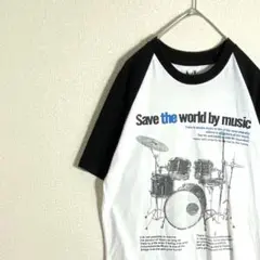 古着　ラグランTシャツ　anti label Jean music Tシャツ