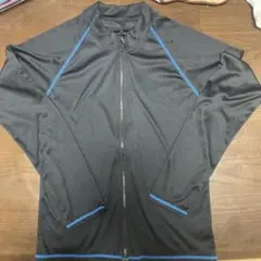 男児160cm ラッシュガード(黒地に青ライン)