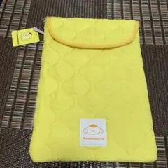 新品　サンリオ　ポムポムプリン　タブレットケース　マジックテープ付き　イエロー