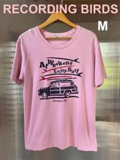 At Weekend Enjoy Surf Tシャツ Mサイズ ピンク　サーフ