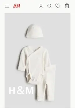 美品⭐︎H&M ロンパース 【ルームトゥグロー 3アイテムセット70㌢】