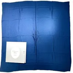 Dior トロッター　シルク　87cm スカーフ　ネイビー　箱付き