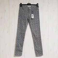 新品△BACK NUMBER バックナンバー△スキニーパンツ 白黒チェック 27